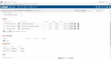 Miniatura Tango Invoices